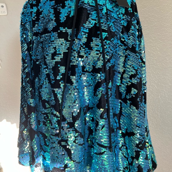 AKIRA Jackets & Coats Sequined Hooded Cape Poshmark